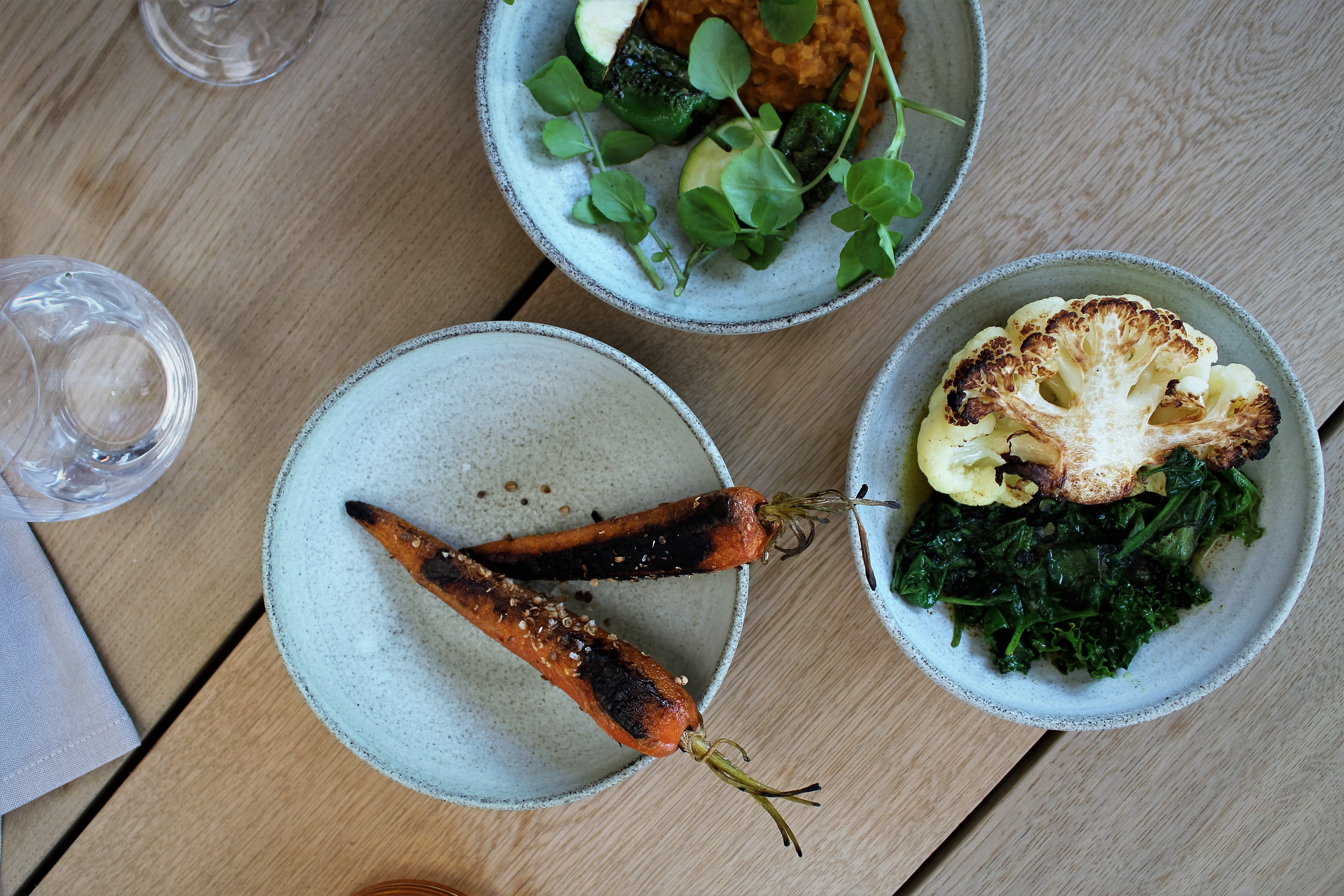 Restaurant Gemyses bud på et vegetarisk måltid