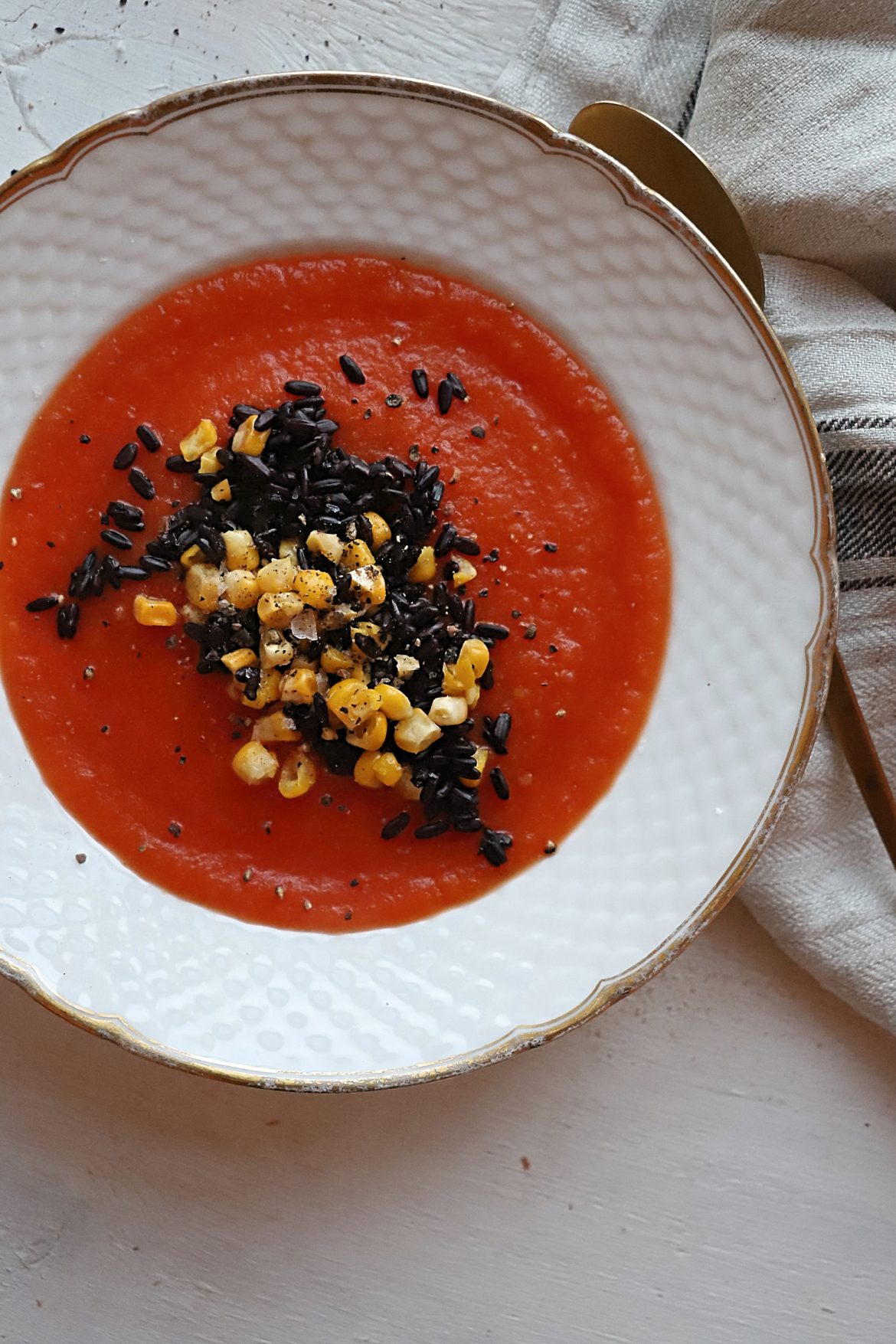 vegetarisk tomatsuppe